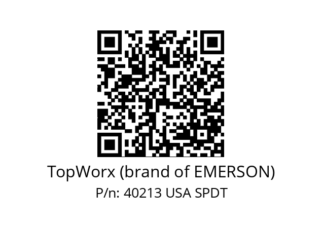   TopWorx (brand of EMERSON) 40213 USA SPDT