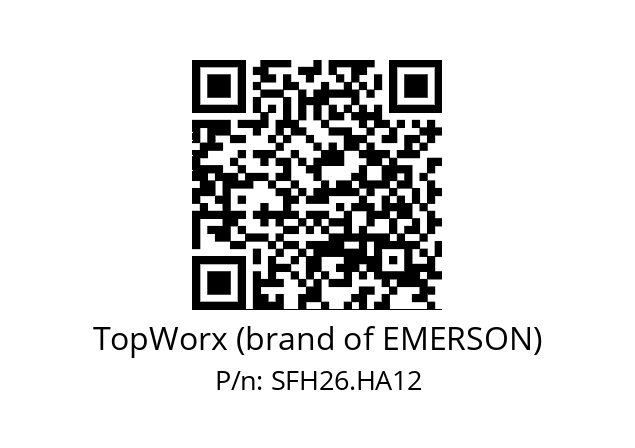   TopWorx (brand of EMERSON) SFH26.HA12