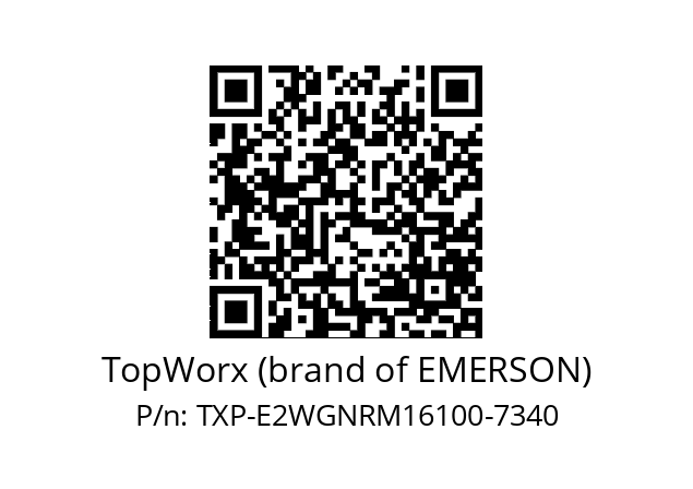   TopWorx (brand of EMERSON) TXP-E2WGNRM16100-7340