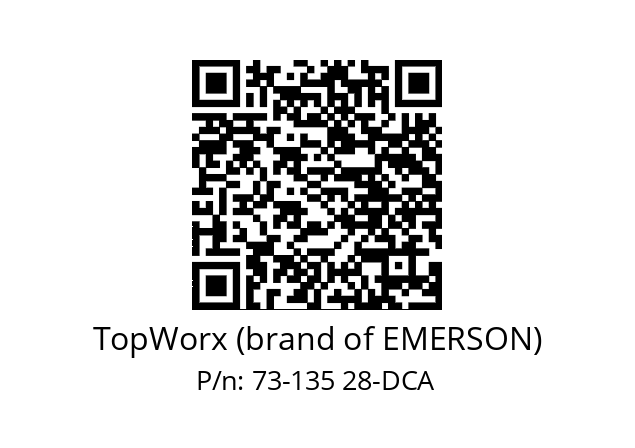   TopWorx (brand of EMERSON) 73-135 28-DCA 