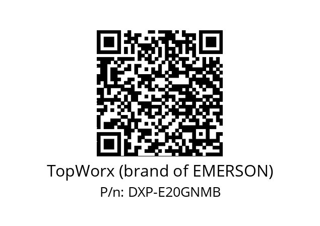   TopWorx (brand of EMERSON) DXP-E20GNMB