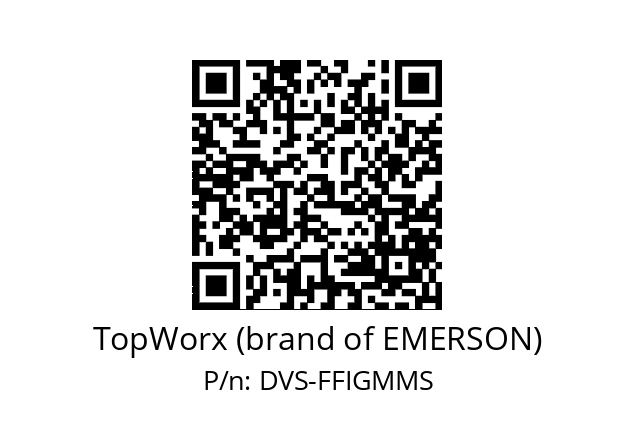   TopWorx (brand of EMERSON) DVS-FFIGMMS