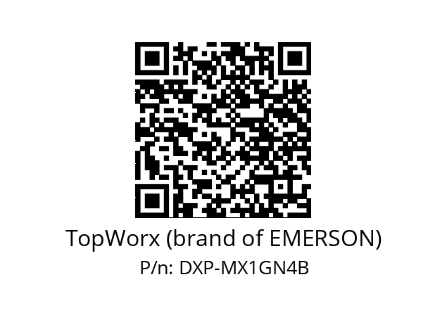   TopWorx (brand of EMERSON) DXP-MX1GN4B