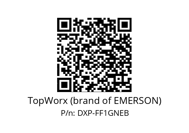   TopWorx (brand of EMERSON) DXP-FF1GNEB