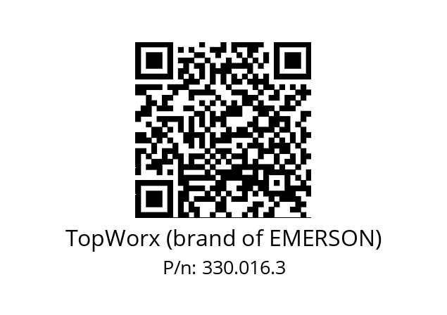   TopWorx (brand of EMERSON) 330.016.3