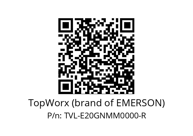   TopWorx (brand of EMERSON) TVL-E20GNMM0000-R