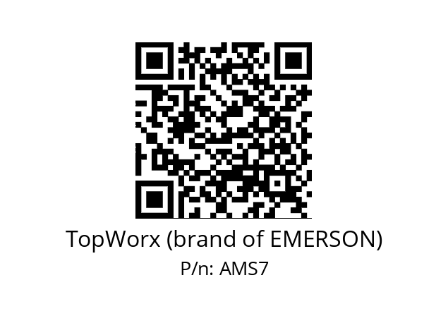   TopWorx (brand of EMERSON) AMS7