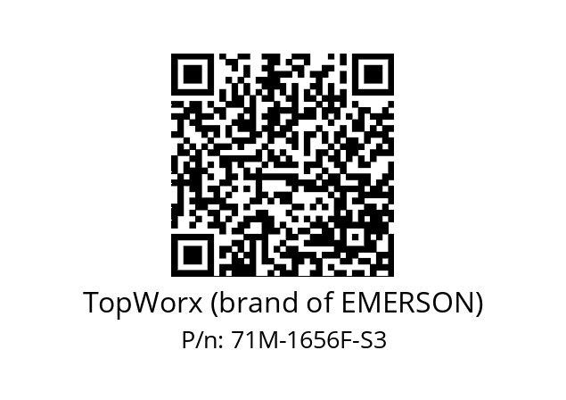   TopWorx (brand of EMERSON) 71M-1656F-S3