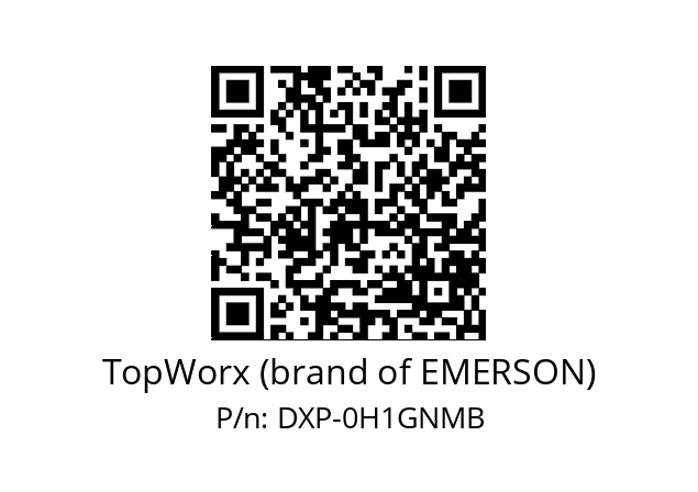   TopWorx (brand of EMERSON) DXP-0H1GNMB