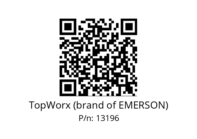   TopWorx (brand of EMERSON) 13196