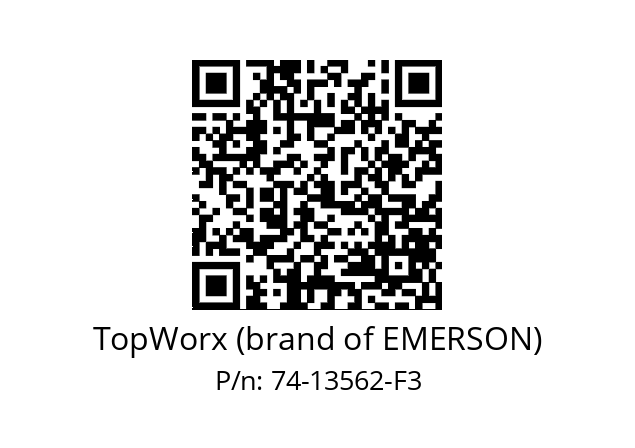   TopWorx (brand of EMERSON) 74-13562-F3