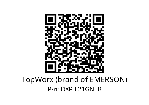   TopWorx (brand of EMERSON) DXP-L21GNEB