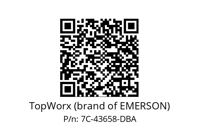   TopWorx (brand of EMERSON) 7C-43658-DBA