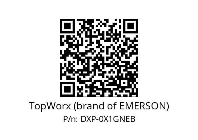   TopWorx (brand of EMERSON) DXP-0X1GNEB