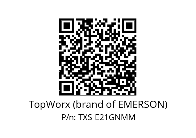   TopWorx (brand of EMERSON) TXS-E21GNMM