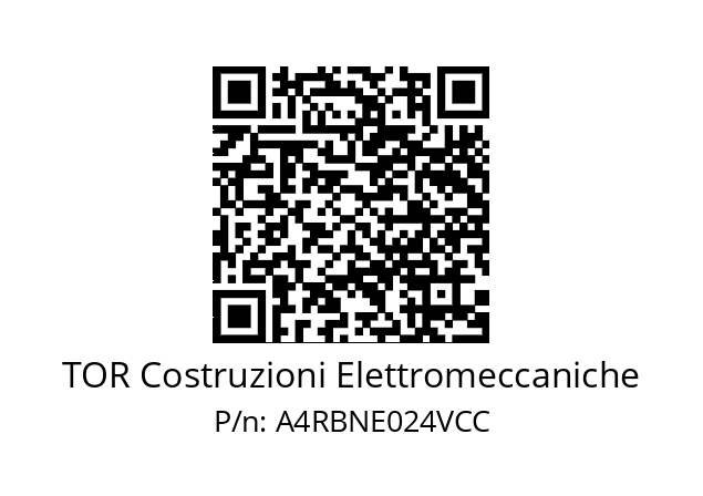   TOR Costruzioni Elettromeccaniche A4RBNE024VCC