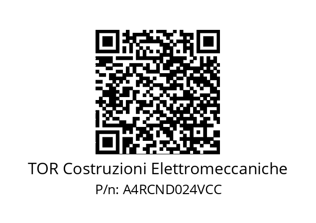   TOR Costruzioni Elettromeccaniche A4RCND024VCC