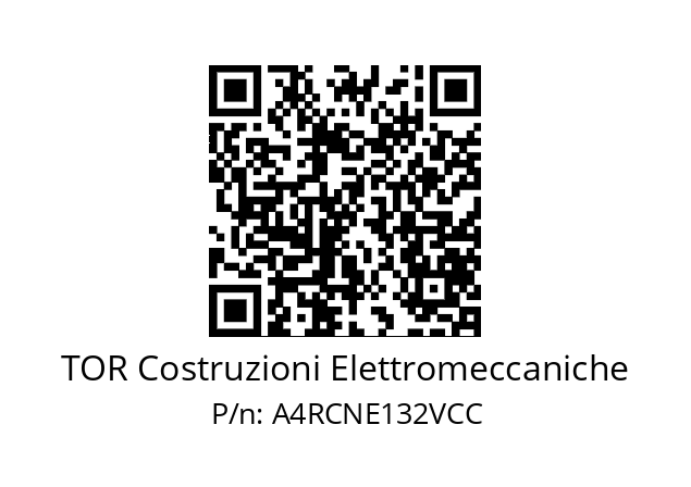   TOR Costruzioni Elettromeccaniche A4RCNE132VCC