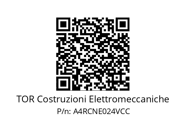   TOR Costruzioni Elettromeccaniche A4RCNE024VCC