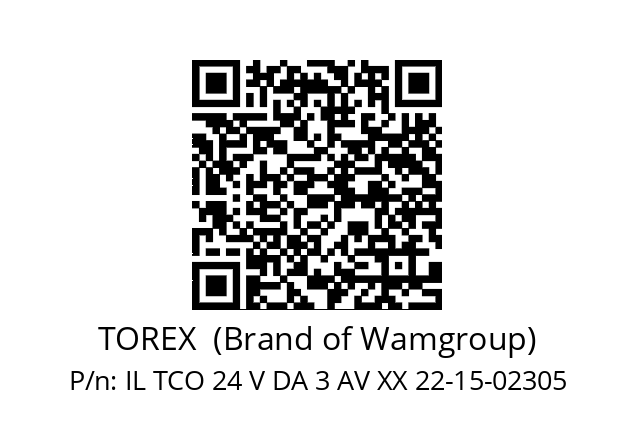   TOREX  (Brand of Wamgroup) IL TCO 24 V DA 3 AV XX 22-15-02305