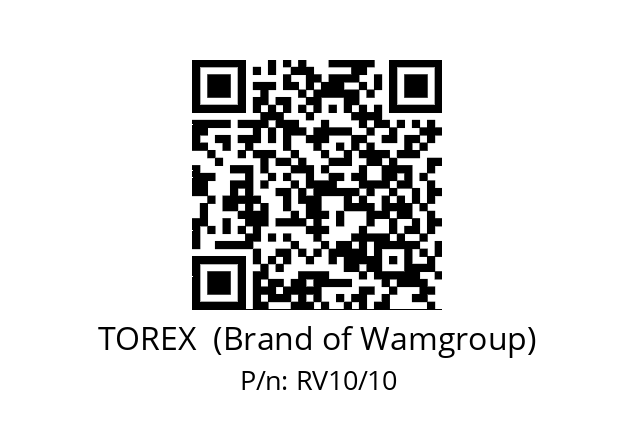   TOREX  (Brand of Wamgroup) RV10/10