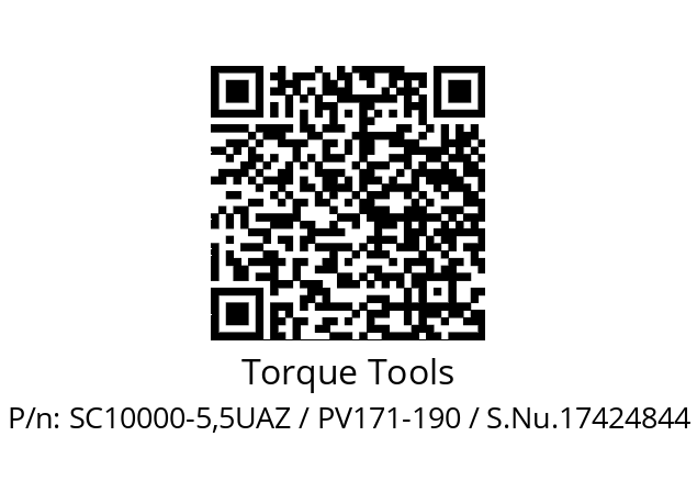   Torque Tools SC10000-5,5UAZ / PV171-190 / S.Nu.17424844