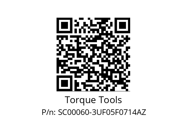   Torque Tools SC00060-3UF05F0714AZ