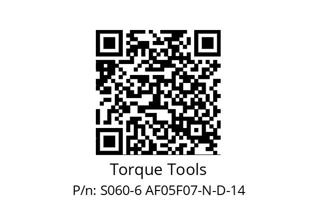   Torque Tools S060-6 AF05F07-N-D-14