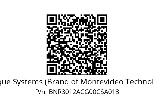   Torque Systems (Brand of Montevideo Technology) BNR3012ACG00CSA013