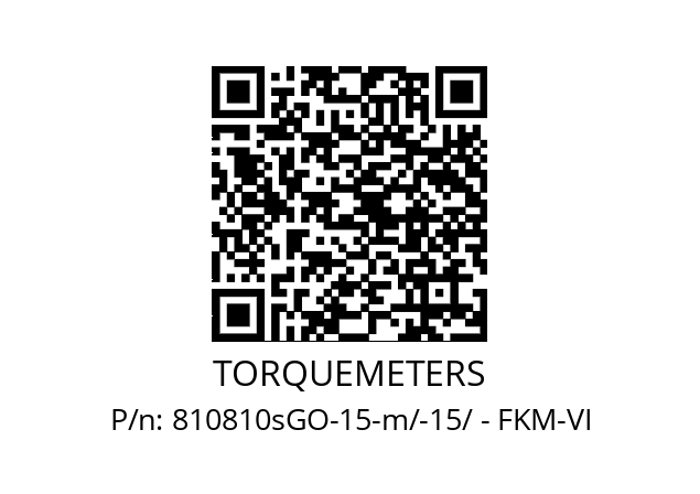   TORQUEMETERS 810810sGO-15-m/-15/ - FKM-VI