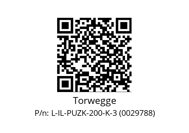   Torwegge L-IL-PUZK-200-K-3 (0029788)