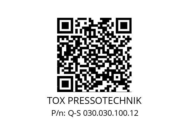   TOX PRESSOTECHNIK Q-S 030.030.100.12