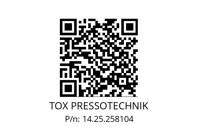   TOX PRESSOTECHNIK 14.25.258104