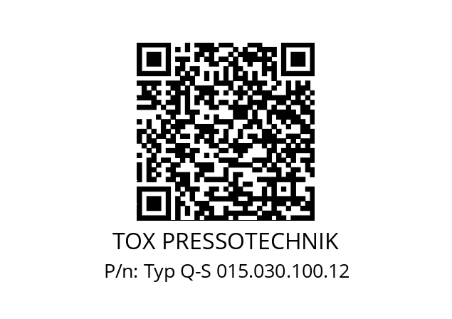   TOX PRESSOTECHNIK Typ Q-S 015.030.100.12