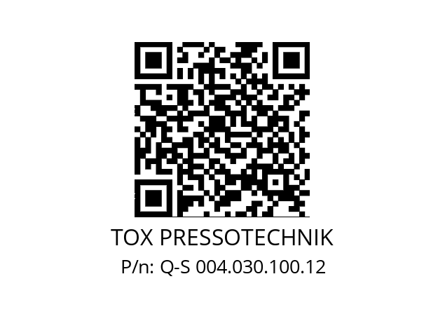   TOX PRESSOTECHNIK Q-S 004.030.100.12