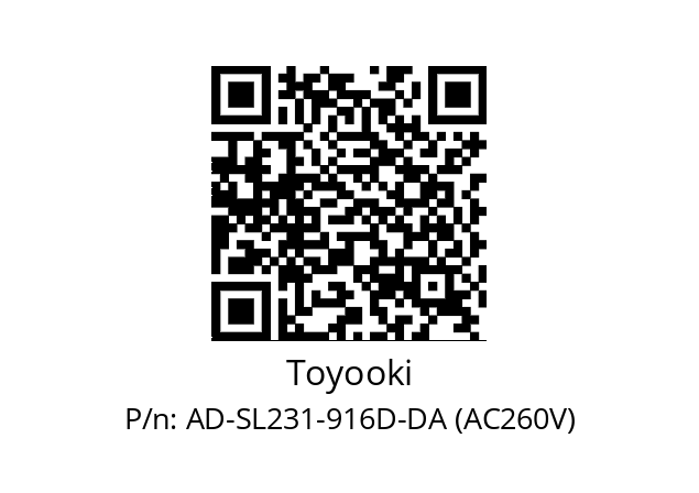   Toyooki AD-SL231-916D-DA (AC260V)