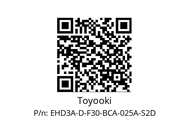   Toyooki EHD3A-D-F30-BCA-025A-S2D