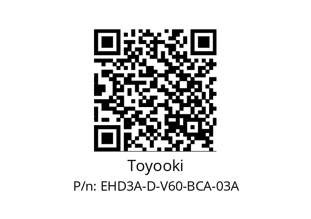   Toyooki EHD3A-D-V60-BCA-03A