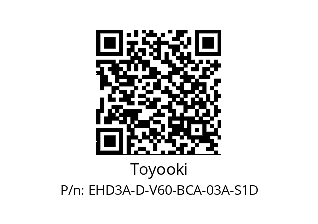   Toyooki EHD3A-D-V60-BCA-03A-S1D