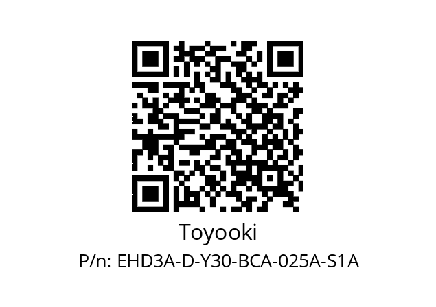   Toyooki EHD3A-D-Y30-BCA-025A-S1A