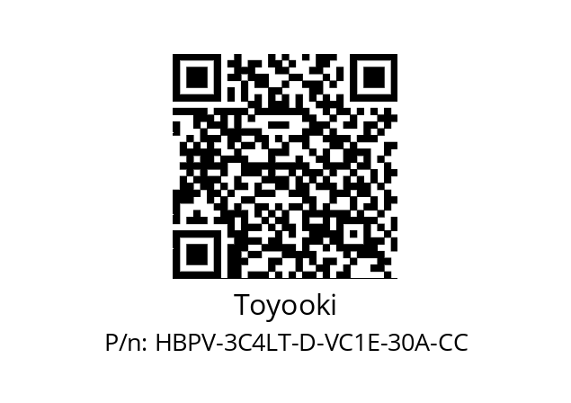   Toyooki HBPV-3C4LT-D-VC1E-30A-CC