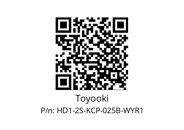   Toyooki HD1-2S-KCP-025B-WYR1