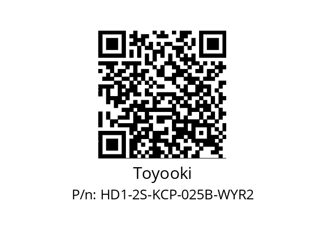   Toyooki HD1-2S-KCP-025B-WYR2