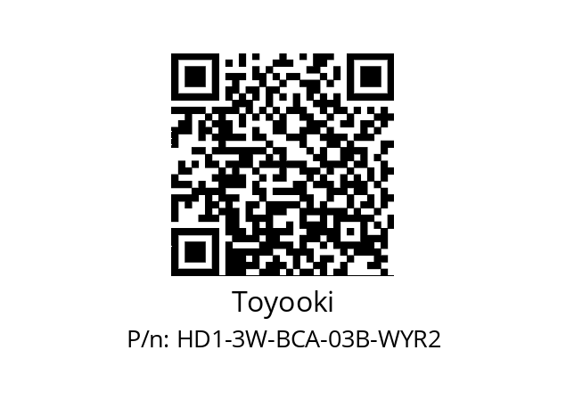   Toyooki HD1-3W-BCA-03B-WYR2