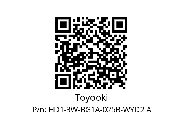   Toyooki HD1-3W-BG1A-025B-WYD2 A