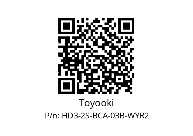   Toyooki HD3-2S-BCA-03B-WYR2