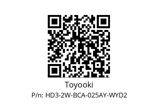   Toyooki HD3-2W-BCA-025AY-WYD2