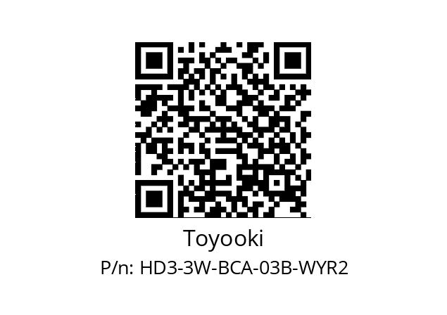   Toyooki HD3-3W-BCA-03B-WYR2