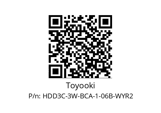   Toyooki HDD3C-3W-BCA-1-06B-WYR2