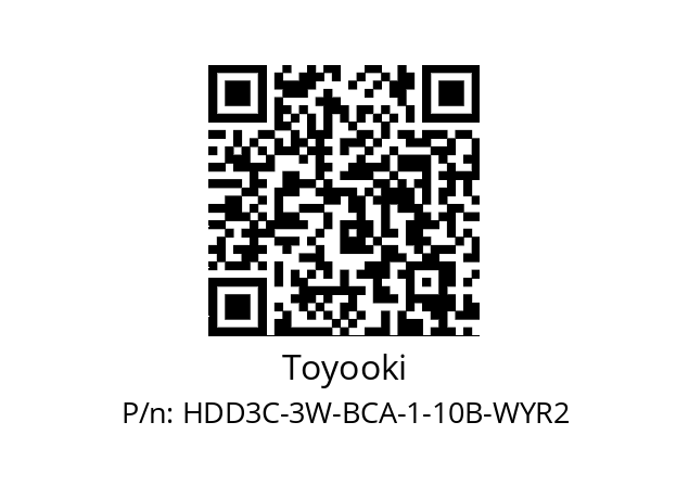   Toyooki HDD3C-3W-BCA-1-10B-WYR2